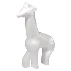 Forme polistiren, girafa, 18cm (H), alb, Meyco
