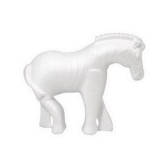 Forme polistiren, zebra, 11cm (H), alb, Meyco