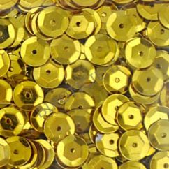 Accesorii creatie, paiete hexagonale, Ø 6mm, 1400 buc/set, auriu, aspect metalic, Meyco