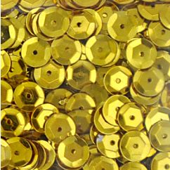 Accesorii creatie, paiete hexagonale, Ø 6mm, 1400 buc/set, auriu, aspect metalic, Meyco