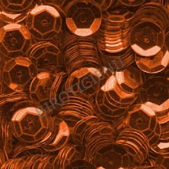 Accesorii creatie, paiete hexagonale, Ø 6mm, 1400 buc/set, portocaliu, aspect metalic, Meyco