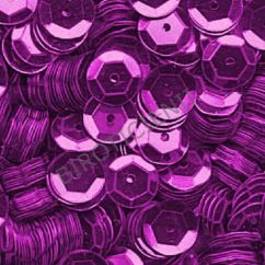 Accesorii creatie, paiete hexagonale, Ø 6mm, 1400 buc/set, violet, aspect metalic, Meyco
