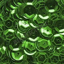 Accesorii creatie, paiete hexagonale, Ø 6mm, 1400 buc/set, verde, aspect metalic, Meyco