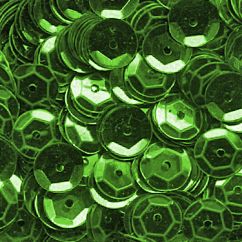 Accesorii creatie, paiete hexagonale, Ø 6mm, 1400 buc/set, verde, aspect metalic, Meyco
