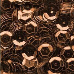 Accesorii creatie, paiete hexagonale, Ø 6mm, 1400 buc/set, maro, aspect metalic, Meyco