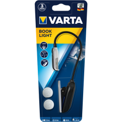 Lampa de citit carte, cu clema si gat flexibil, LED 5mm, Varta Book Light