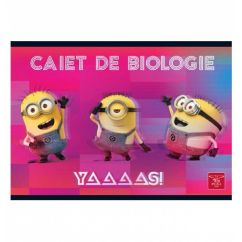 Caiet biologie, 17x24cm, 24 file, Minions