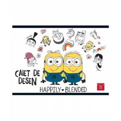 Caiet desen, 17x24cm, 16 file, Minions