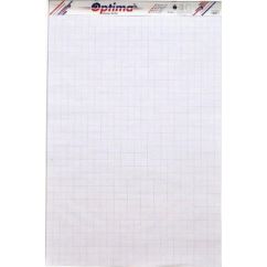 Rezerva hartie flipchart, 65x100cm, 50 coli/top, velin/matematica, Optima