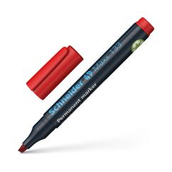 Marker permanent, varf tesit 1-4mm, rosu, Schneider Maxx 133