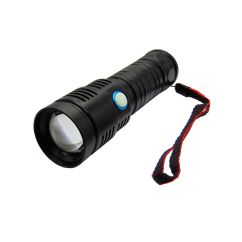 Lanterna metalica LED cu zoom, rezistenta la apa/socuri, raza 500m, autonomie 6h, putere 10W, TED Electric FS-001TED