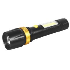 Lanterna metalica/magnetica LED cu zoom, rezistenta la apa/socuri, raza 300m, autonomie 5h, putere 5W, TED Electric TL-8096TED