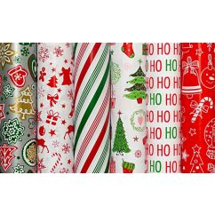 Hartie de impachetat cadouri, 70cm x 2m/rola, Rotolux Jolly Christmas