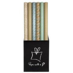 Hartie de impachetat cadouri, 70cm x 2m/rola, Rotolux Charlize