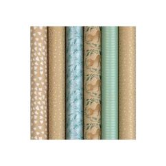 Hartie de impachetat cadouri, 70cm x 2m/rola, Rotolux Charlize