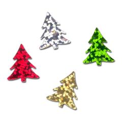 Accesorii creatie/decoratiuni Craciun, paiete/confetti braduti, 20g, diferite culori irizate, Meyco