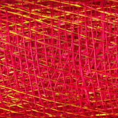 Panza iuta cu fire stralucitoare, 48cmx5m, rosu/auriu, Meyco