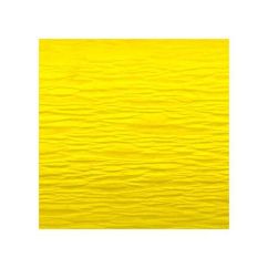 Hartie creponata floristica, 50x250cm, galben auriu, Meyco