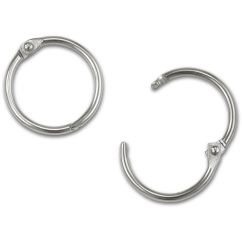 Accesorii creatie, inele, metal, Ø  33-39 mm, 5 buc/set, Meyco