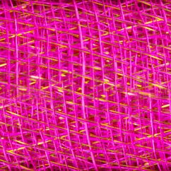 Panza iuta cu fire stralucitoare, 48cmx5m, fucsia/auriu, Meyco