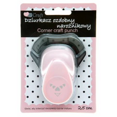 Perforator cu model, colturi decorative - inimi, 2.5cm, Dp Craft