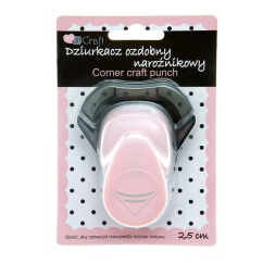 Perforator cu model, colturi decorative - semiluna, 2.5cm, Dp Craft