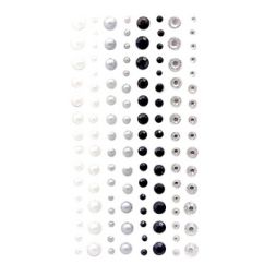 Strasuri/pietre si perle adezive, Ø 3/4/5/6mm, 120 buc/set, mono, Dp Craft