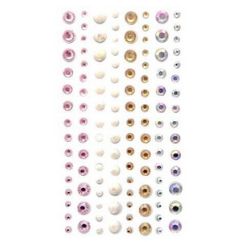 Strasuri/pietre adezive, Ø 3/4/5/6mm, 120 buc/set, star dust, Dp Craft