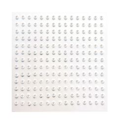 Perle adezive, Ø 3mm, 195 buc/set, alb, Dp Craft