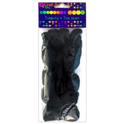 Pom Pom, dimensiuni diferite, 24 buc/set, negru, Dp Craft