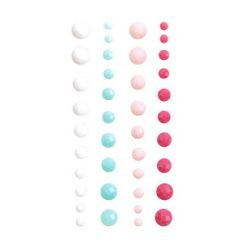Strasuri/pietre adezive, Ø 4/5/6/7mm, 40 buc/set, positive life, Dp Craft
