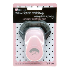 Perforator cu model, colturi decorative - dantela, 2.5cm, Dp Craft