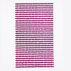 Strasuri/pietre adezive, Ø 3mm, 806 buc/set, fuchsia, Dp Craft
