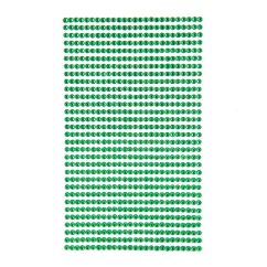 Strasuri/pietre adezive, Ø 3mm, 806 buc/set, verde, Dp Craft