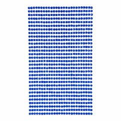 Strasuri/pietre adezive, Ø 3mm, 806 buc/set, albastru, Dp Craft