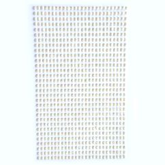 Strasuri/pietre adezive, Ø 3mm, 806 buc/set, ivoire iridiscent, Dp Craft