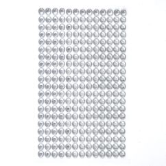 Strasuri/pietre adezive, Ø 6mm, 260 buc/set, cristal, Dp Craft