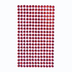 Strasuri/pietre adezive, Ø 6mm, 260 buc/set, rosu, Dp Craft