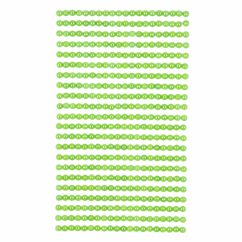 Perle adezive, Ø 4mm, 440 buc/set, verde, Dp Craft