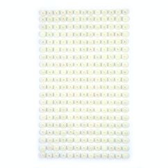 Perle adezive, Ø 6mm, 260 buc/set, ivoire iridiscent, Dp Craft
