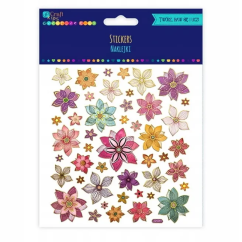 Stickere/abtibilduri, flori, 46 buc/set, Dp Craft