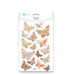 Stickere/abtibilduri din spuma, fluturi, 16 buc/set, Dp Craft