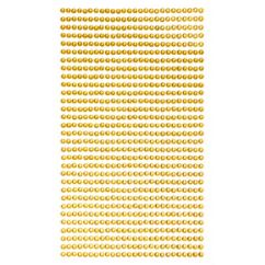 Strasuri/pietre adezive, Ø 3mm, 806 buc/set, galben, Dp Craft