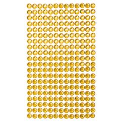 Strasuri/pietre adezive, Ø 6mm, 260 buc/set, galben, Dp Craft