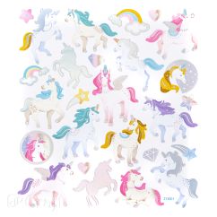 Stickere/abtibilduri, unicorni, 26 buc/set, Dp Craft