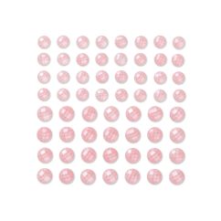 Strasuri/pietre adezive, Ø 8/10mm, 60 buc/set, piersica, Dp Craft