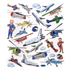 Stickere/abtibilduri, avioane, 27 buc/set, Dp Craft