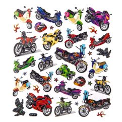 Stickere/abtibilduri, motociclete, 27 buc/set, Dp Craft