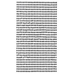 Strasuri/pietre adezive, Ø 3mm, 806 buc/set, negru, Dp Craft