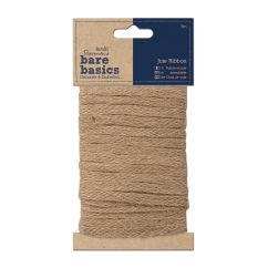 Panglica din iuta, 10mm, 5m/set, maro, Bare Basics Papermania